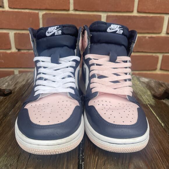 Air Jordan 1 Retro High OG Atmosphere Bubble Gum Womens 10.5 M 9 Nike Sneakers - Picture 3 of 12